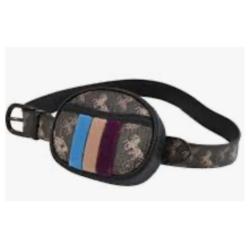 Coach harness belt brown medium